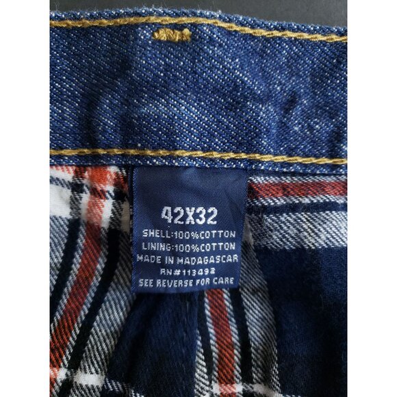 RK Brand Flannel Lined Jeans Men's Size 42x32 - Picture 9 of 11